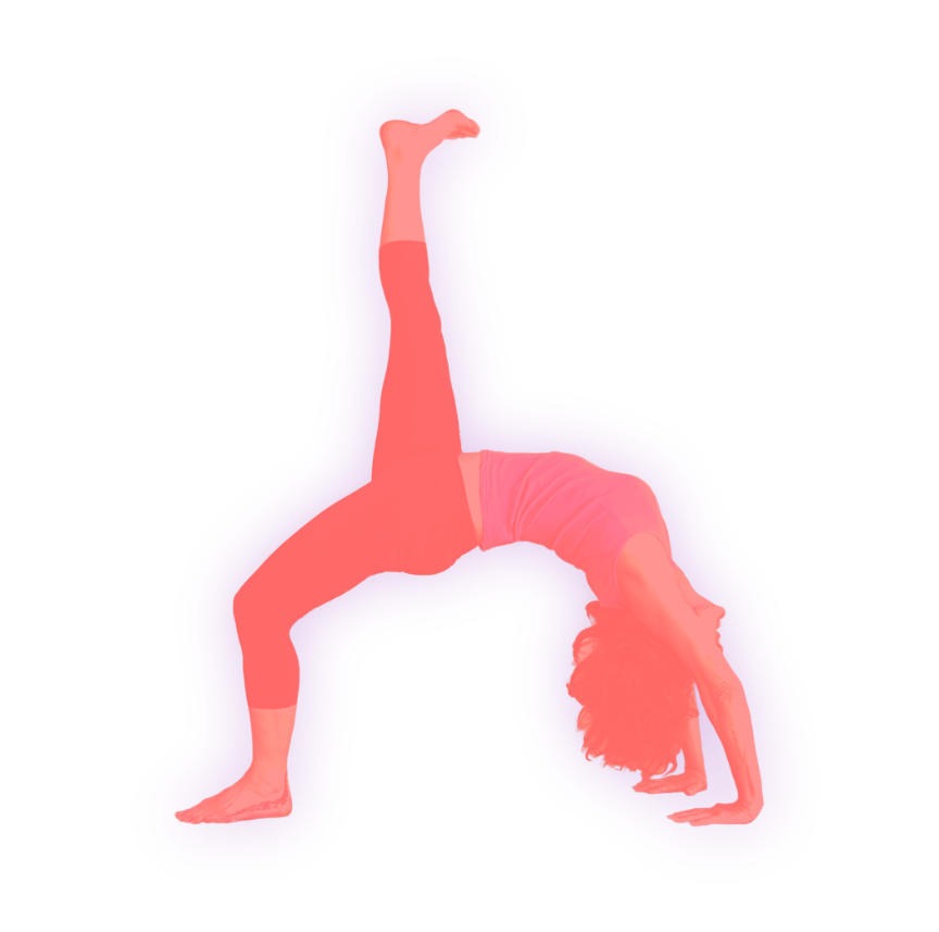 Posture arrière de yoga Iyengar Urdva Danurasana 2